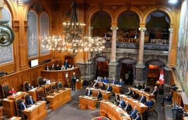 Herbst-Session-2024. Individualbesteuerung: negative Auswirkungen und unerreichbare Ziele. Bild zeigt den Ständeratssaal im Schweizer Parlament, von der Galerie aus. Bildquelle: Parlamentsdienste, 3003 Bern.